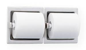 Bradley 5124 & 5125 Series Recessed Dual Roll Toilet Tissue Dispenser